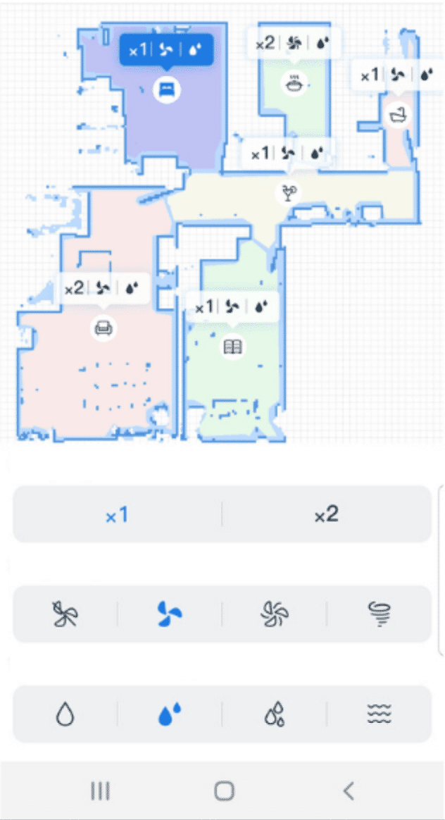 Wasserregulierung erfolgt beim Ecovacs Deebot OZMO N8 PRO und dem T8 über die Handy-App